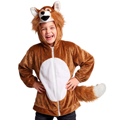 "FUCHS SOFT PLÜSCHKOSTÜM" (Jacke mit Kapuze)