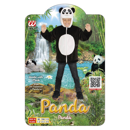 Widmann Kostüme Panda-Plüschkostüm mit Kapuze für Kinder