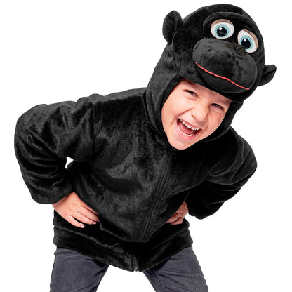 Widmann Kostümset Gorilla-Plüschkostüm mit Kapuze und Maske für Kinder