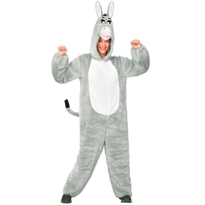 "DONKEY IN SOFT PLUSH" (hooded jumpsuit with mask)