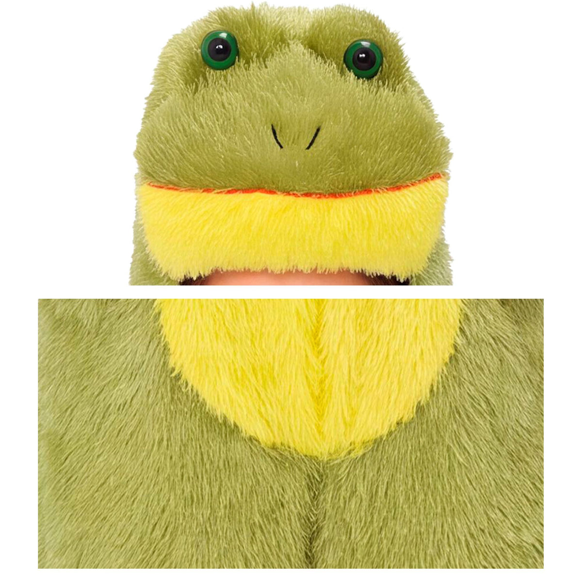 Widmann Frosch Funny Overall mit Kapuze für Kinder – Rückansicht