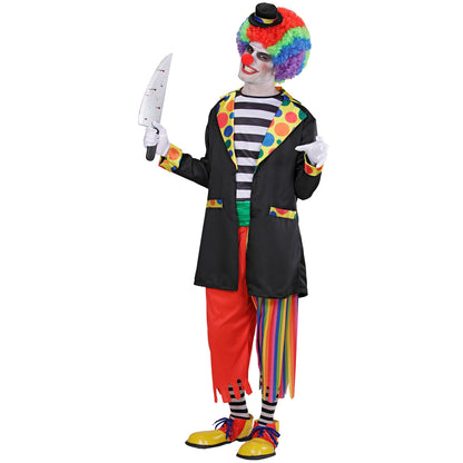 Widmann Horror-Clown-Kostuem mit Jacke Hemd Hose Socken und Hut – Detailansicht