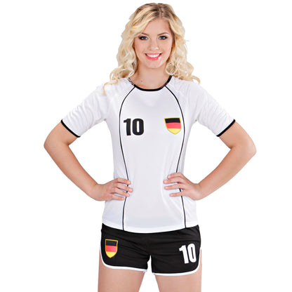 "FUSSBALLSPIELERIN DEUTSCHLAND" (T-Shirt, Shorts)