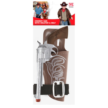 Widmann Cowboypistolen mit Holster und Gürtel 28 cm – Seitenansicht