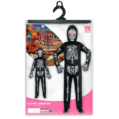 " SKELETT" (Overall, Maske mit Kapuze)