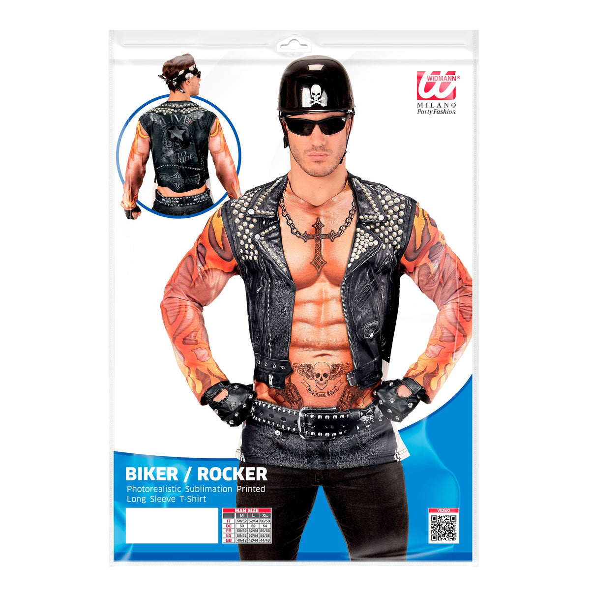 "ROCKER / BIKER" (in Fotosublimation bedrucktes T-Shirt)