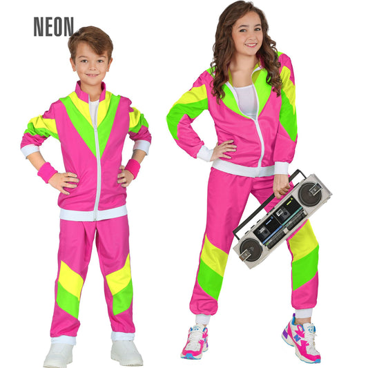 Original 80er Jahre Trainingsanzug – Retro Look für Fasnacht & Mottoparty