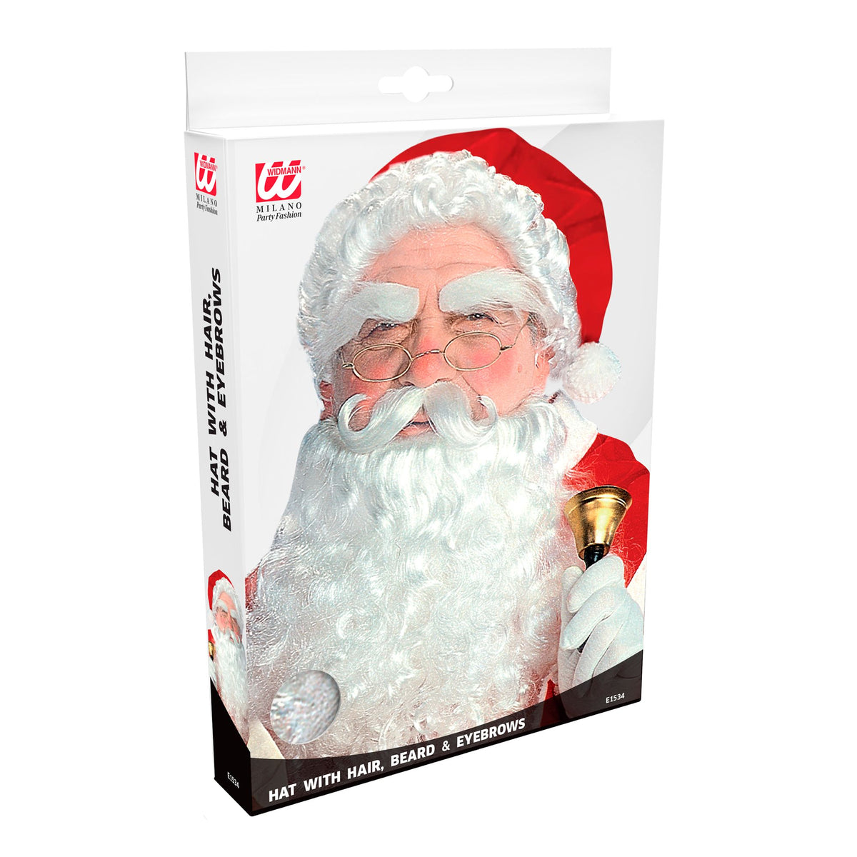 "LUXUS WEIHNACHTSMANN" in Box (Perücke, Bart mit Schnurrbart, Augenbrauen)