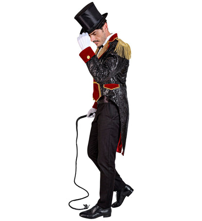 Widmann Herrenkostüm Zirkus Direktor Frack – Schwarz/Rot/Gold - Fasnacht24.ch