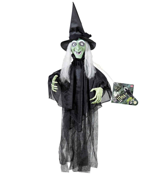 Widmann Animierte Sprechende Hexe – Bewegliche Arme & Leuchtende Augen - Fasnacht24.ch