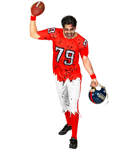 Widmann Zombie American Football Spieler Kostüm – Herren Halloween Outfit - Fasnacht24.ch