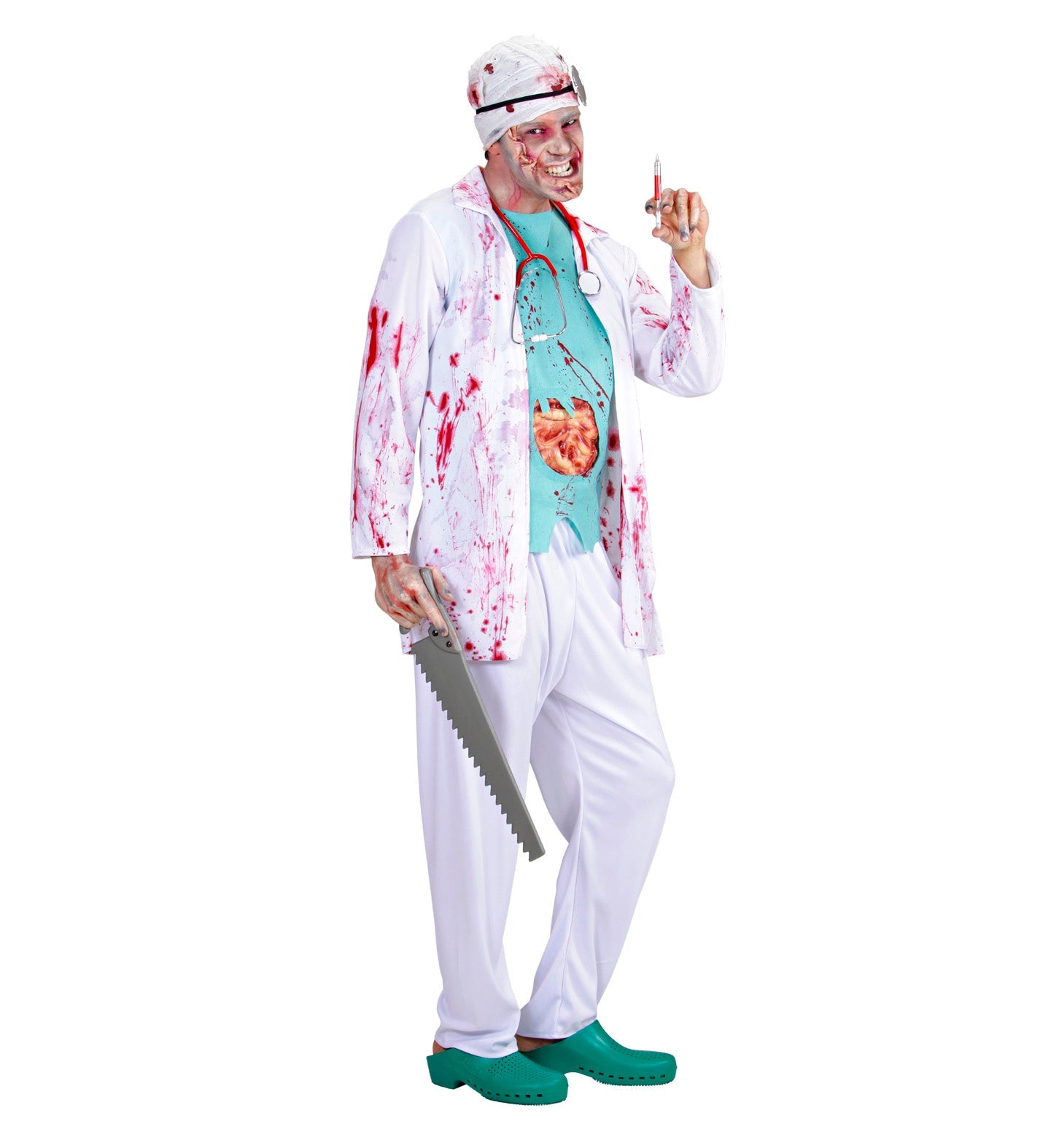 Widmann Zombie Doktor Kostüm – Kittel, Hemd & Realistische Gedärme - Fasnacht24.ch