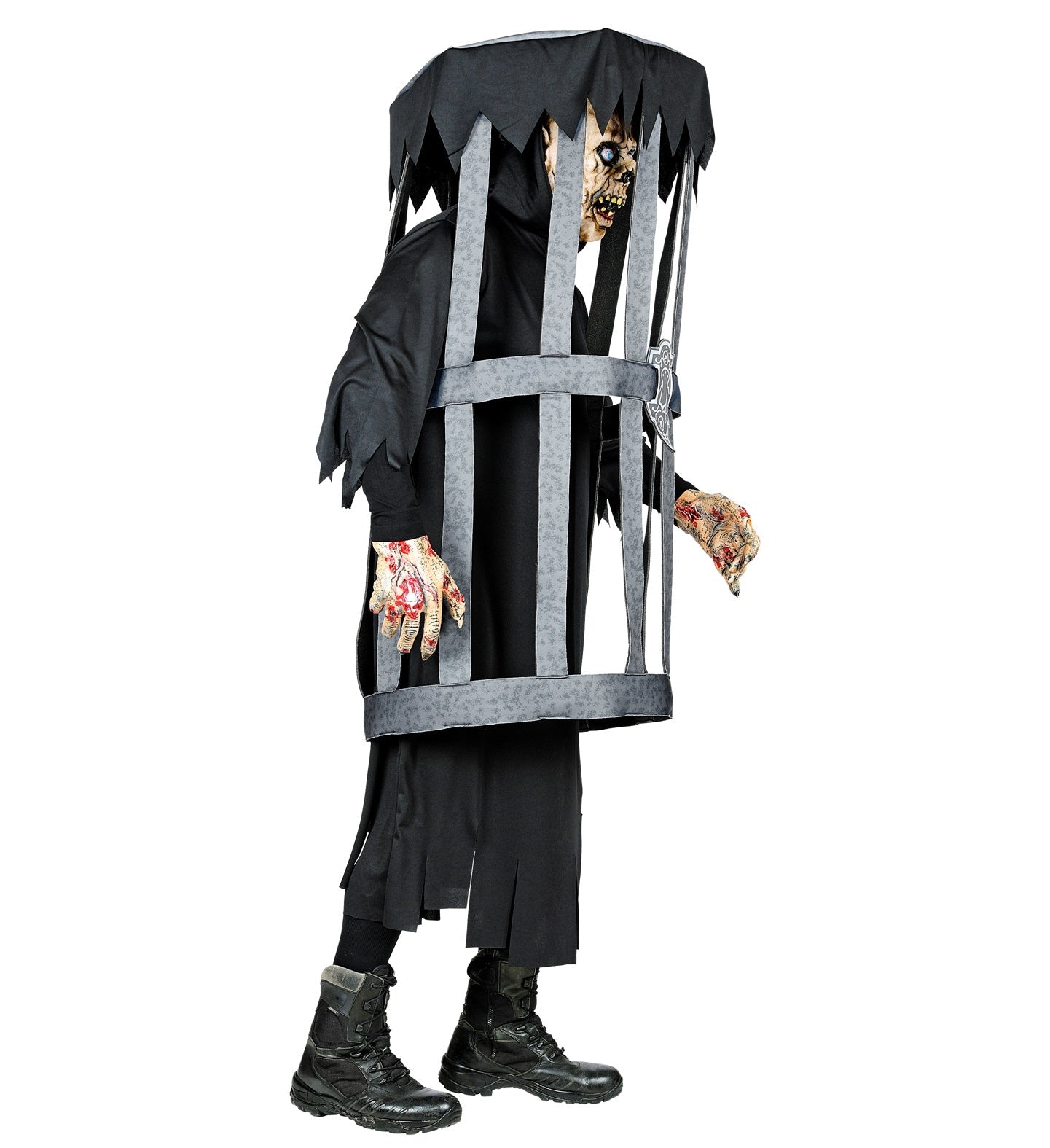 Zombie Gefangener Kostüm für Herren L/XL – Widmann Horror Outfit mit Käfig - Fasnacht24.ch