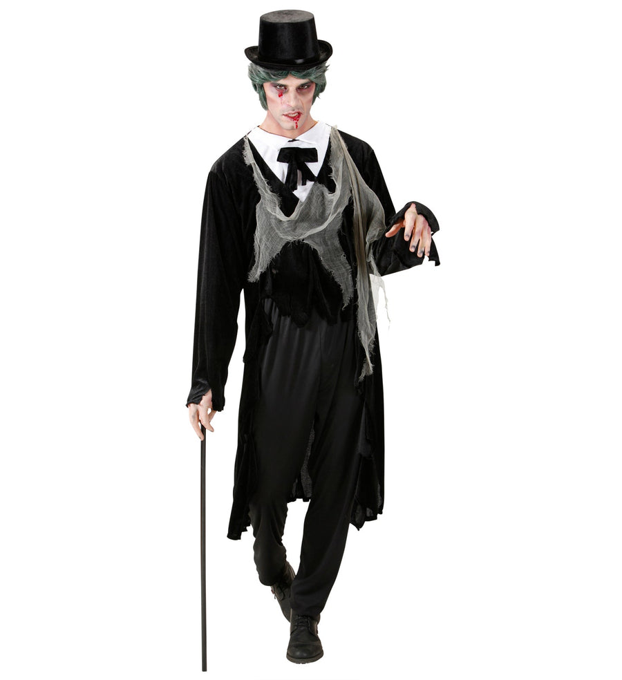 Widmann Zombie Gentlemen Kostüm – 4-teiliges Set mit Jacke & Weste - Fasnacht24.ch – Produktansicht