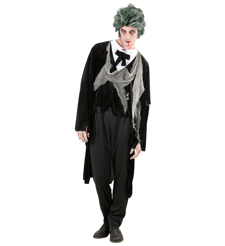 Widmann Zombie Gentlemen Kostüm – 4-teiliges Set mit Jacke & Weste - Fasnacht24.ch – Detailansicht