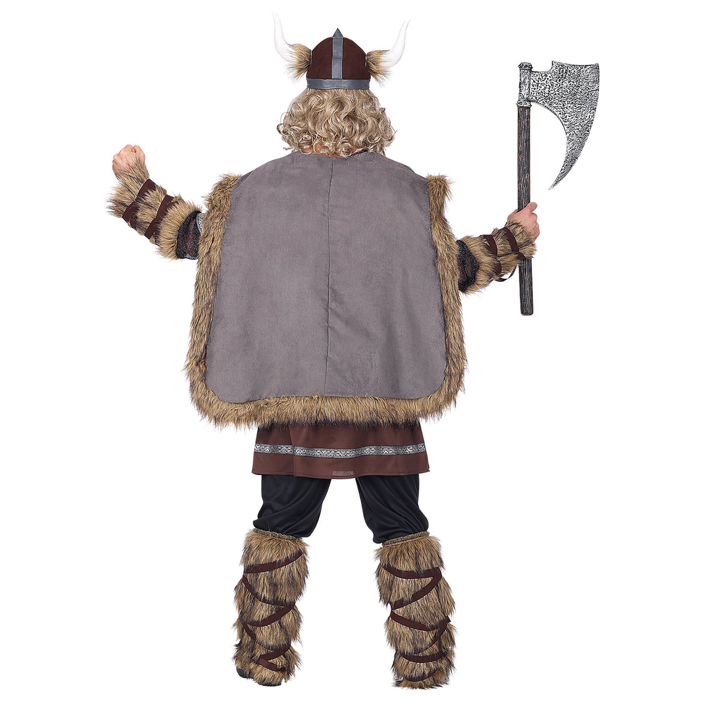 "WIKINGER" (Tunika, Hose, Gürtel, Beinstulpen, Helm) – Ansicht 3