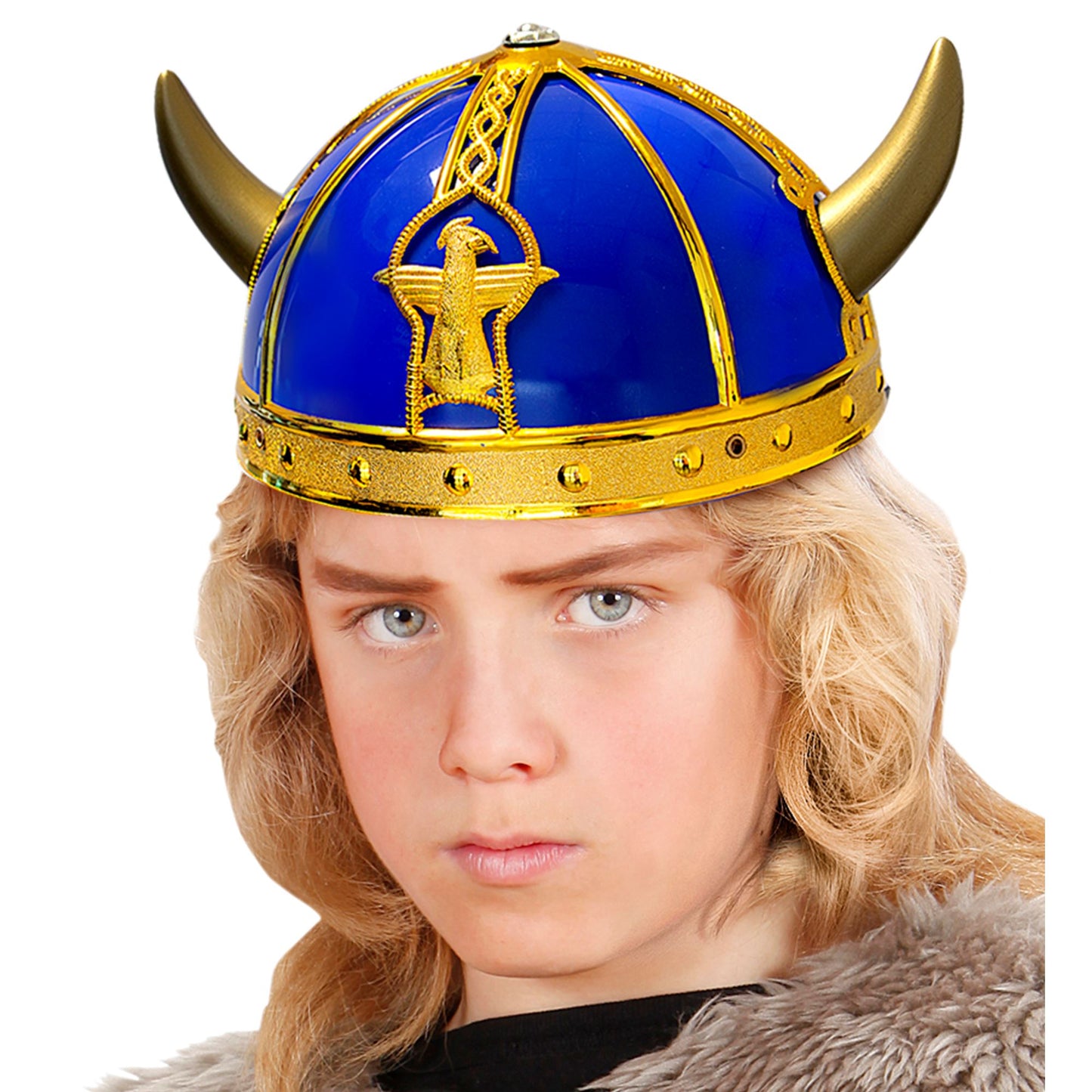 "WIKINGERHELM" aus metallischem Hartplastik – Ansicht 3