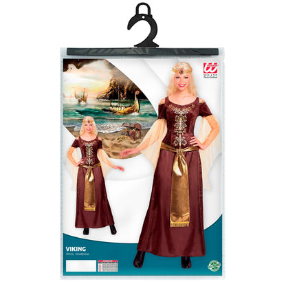 "WIKINGERIN" (Kleid, Kopfschmuck) – Detailansicht