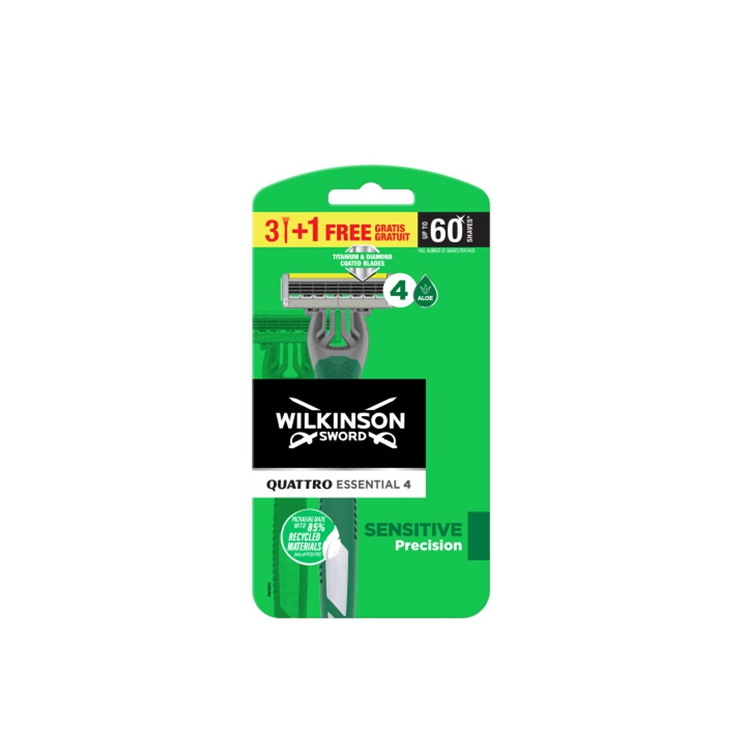 WILKINSON Wilkinson Quattro Essential 4 Maquinillas Desechables 4 U Kosmetik