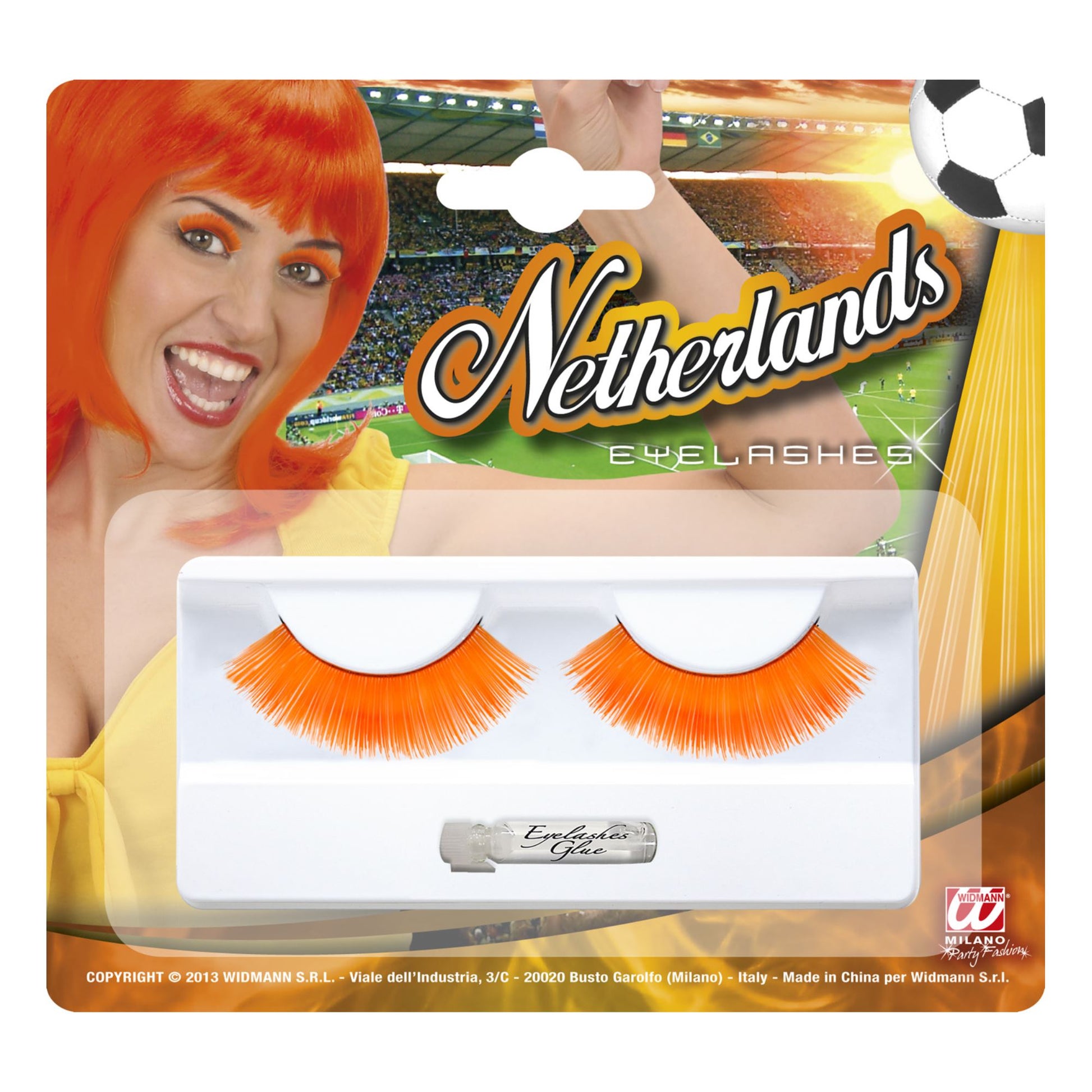 "WIMPERN HOLLAND" mit Klebstoff in Glasflasche – Vorderansicht