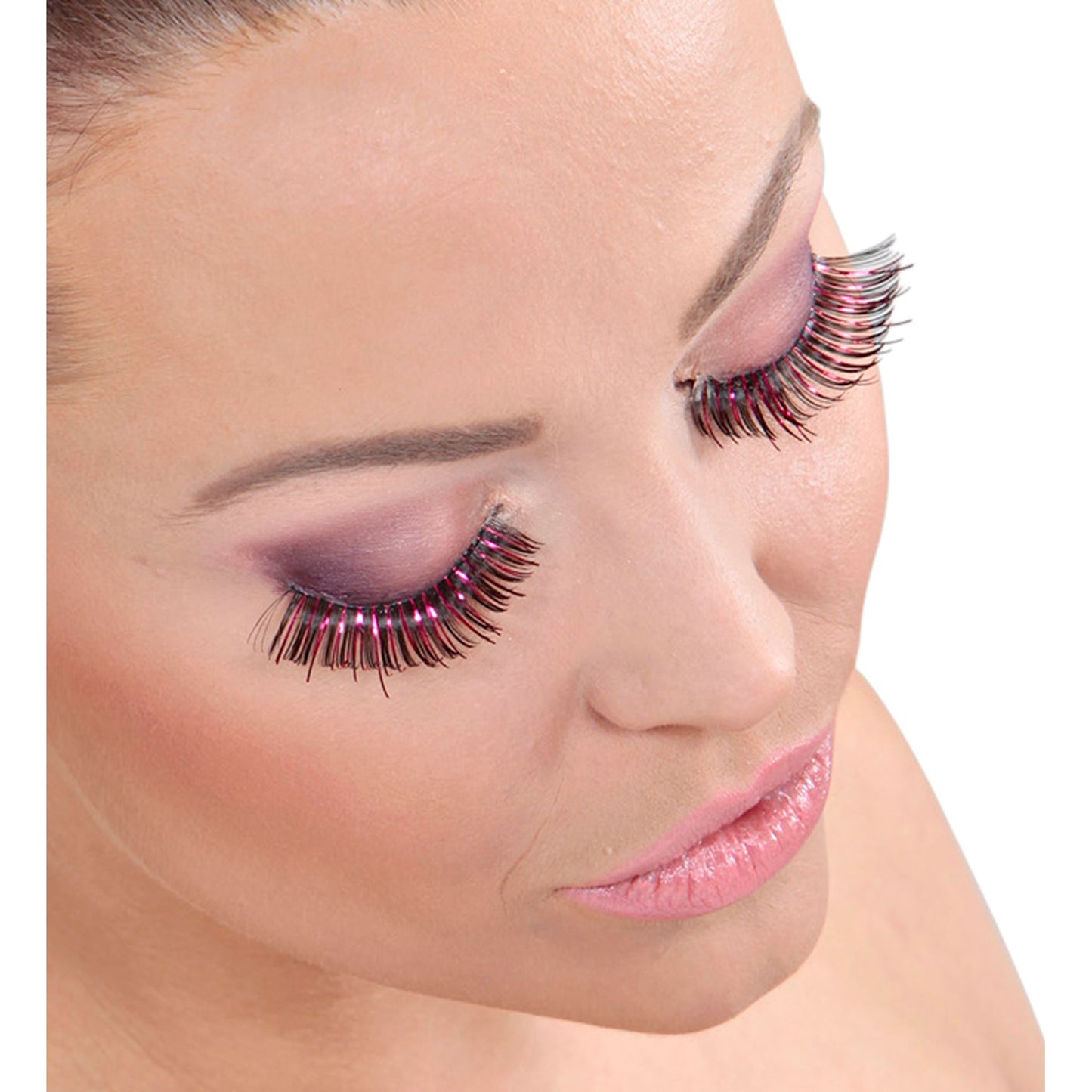 "WIMPERN " sortiert in 4 Farben - in Box mit Klebestoff in Glasflasche – Detailansicht
