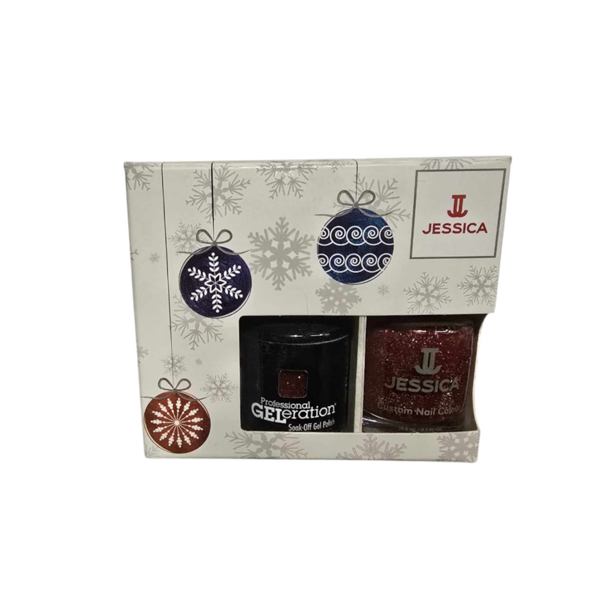 Jessica Schminkset Winter Set Jessica: Custom Colors, Nail Polish, Purple Lust, 14.8 ml + Professional GELeration, Semi-Perma