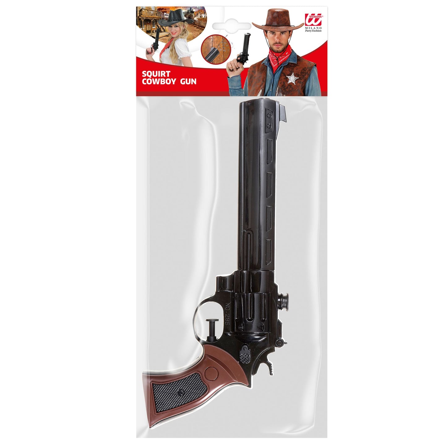 "WODKA COWBOYPISTOLE" spritzend - 30 cm – Detailansicht