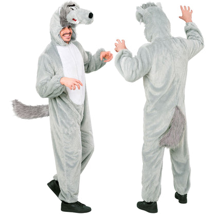 "WOLF EXTRA WEICHES PLÜSCHKOSTÜM" (Overall mit Kapuze) – Ansicht 4