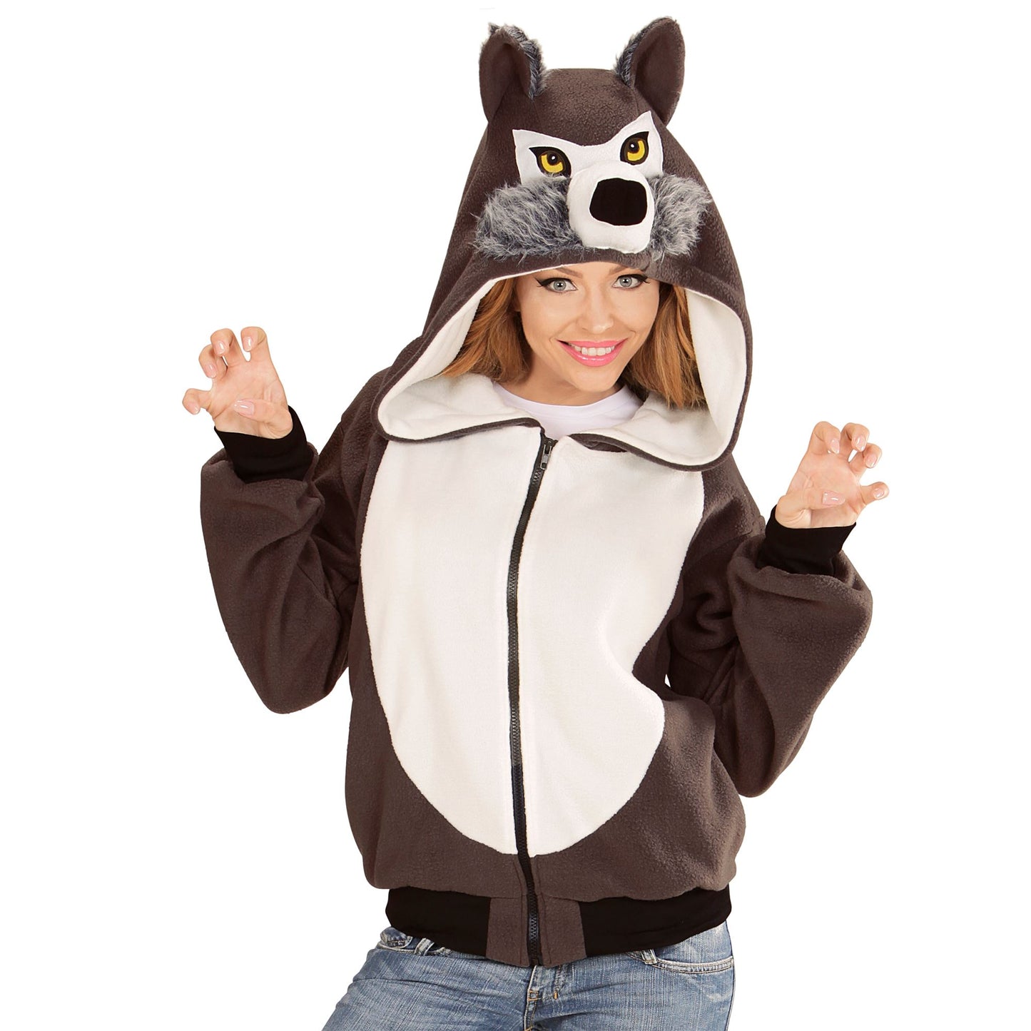 "WOLF" (Fleecejacke mit Kapuze) – Ansicht 3