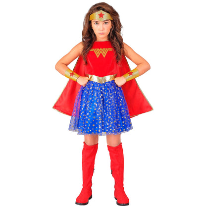 "WONDER GIRL" (Kleid mit Umhang, Stirnband, Armstulpen) – Ansicht 3