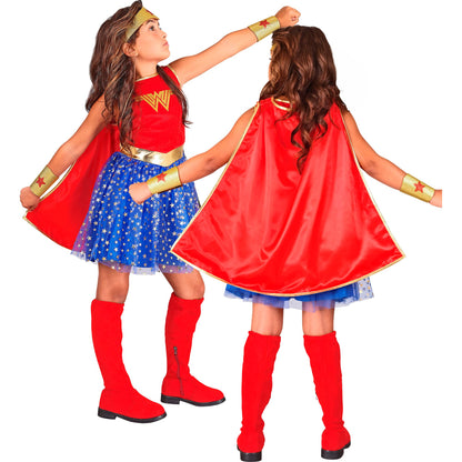 "WONDER GIRL" (Kleid mit Umhang, Stirnband, Armstulpen) – Ansicht 6