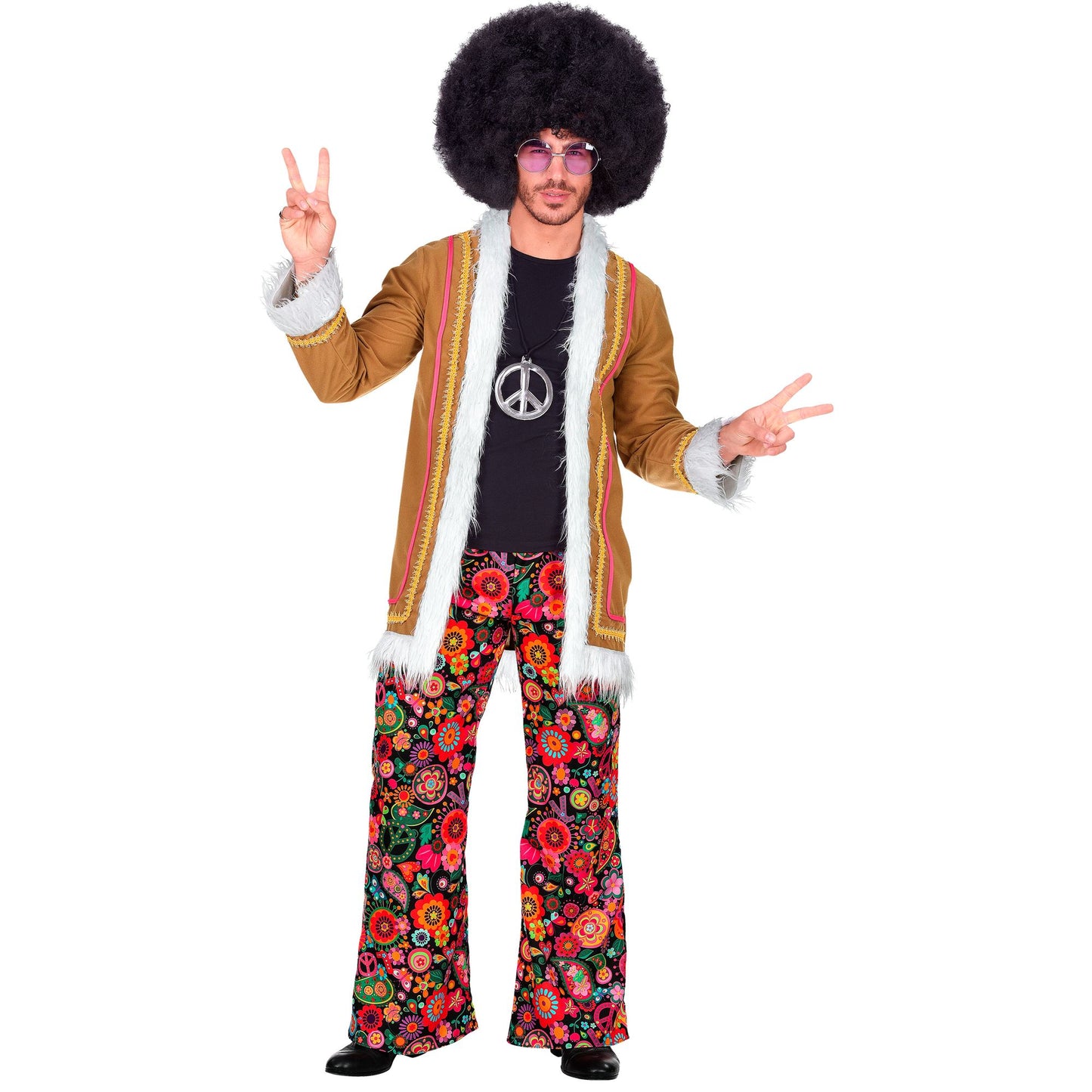 "WOODSTOCK HIPPIE" (Jacke, Hose) – Vorderansicht
