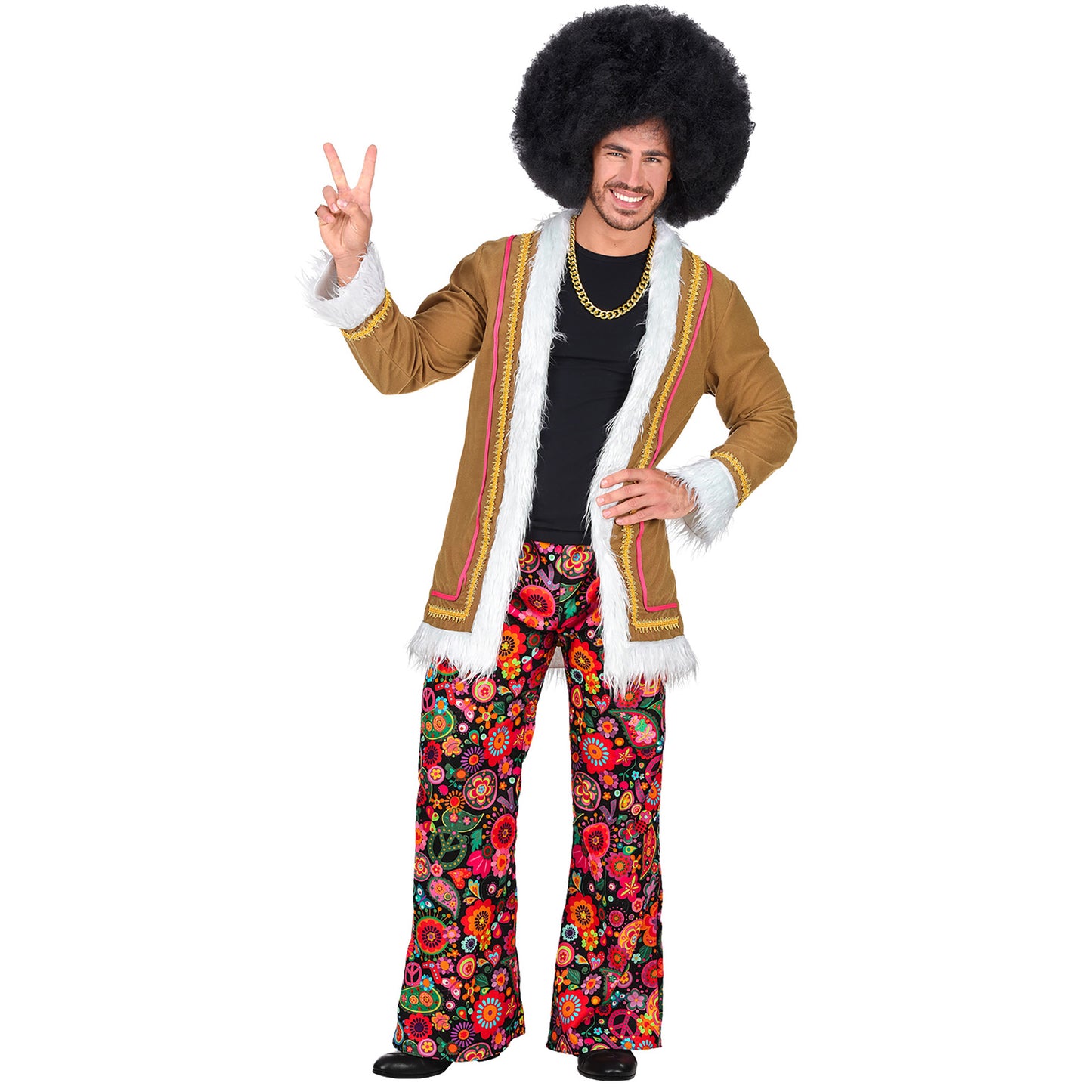 "WOODSTOCK HIPPIE" (Jacke, Hose) – Detailansicht