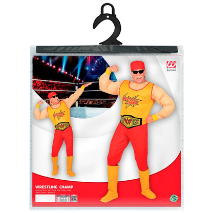 "WRESTLING CHAMP" (Muskel Overall, Gürtel, Stiefelüberzieher, Bandana) – Ansicht 5