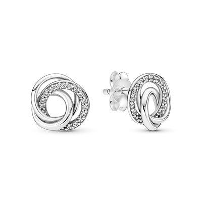 PANDORA Mod. FAMILY ALWAYS ENCIRCLED STUD EARRINGS