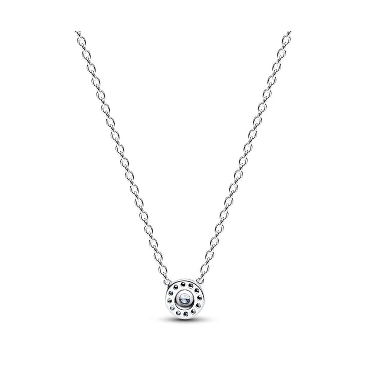 PANDORA JEWELRY Mod. SPARKLING ROUND HALO PENDANT COLLIER NECKLACE
