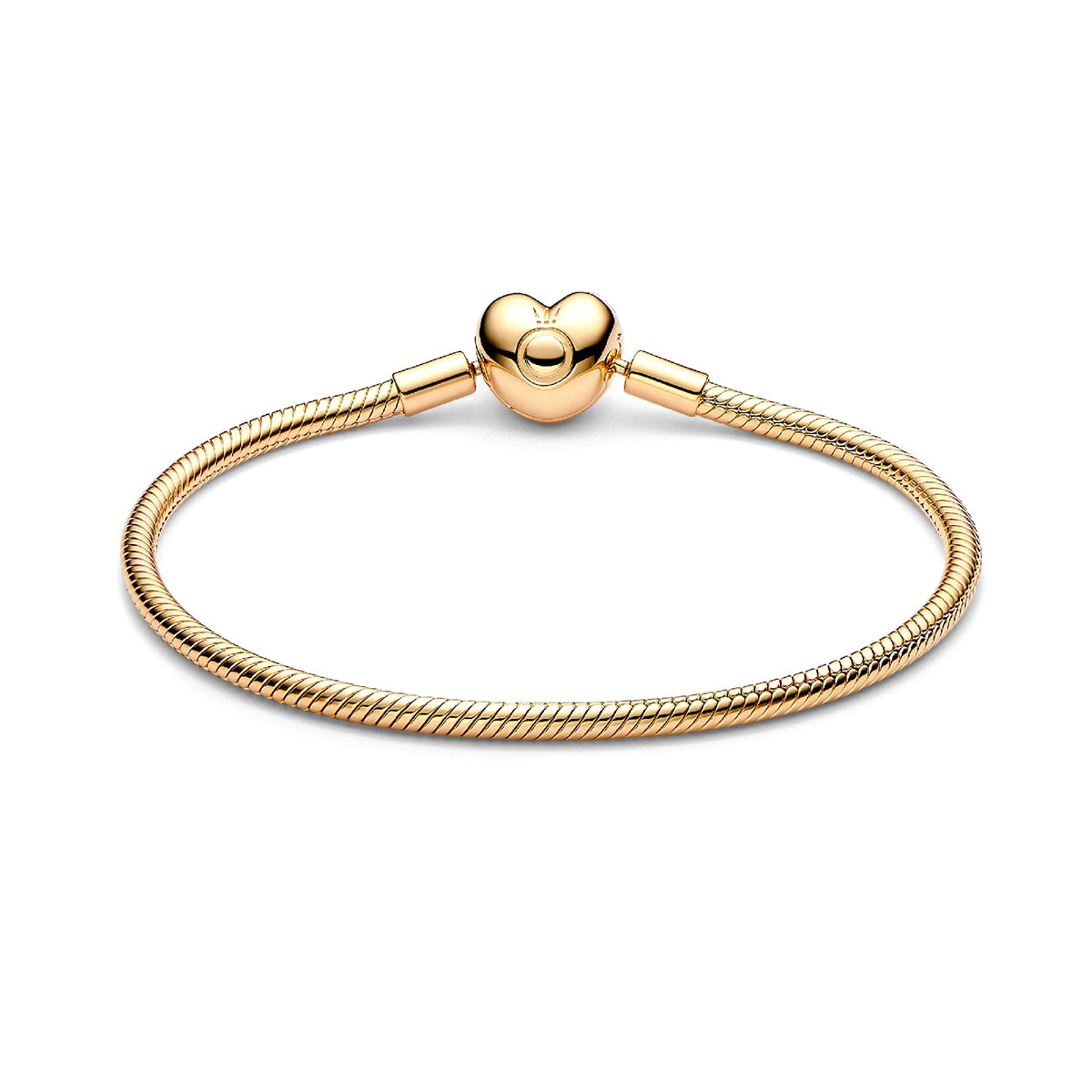 PANDORA JEWELRY Mod. MOMENTS HEART CLASP SNAKE CHAIN BRACELET