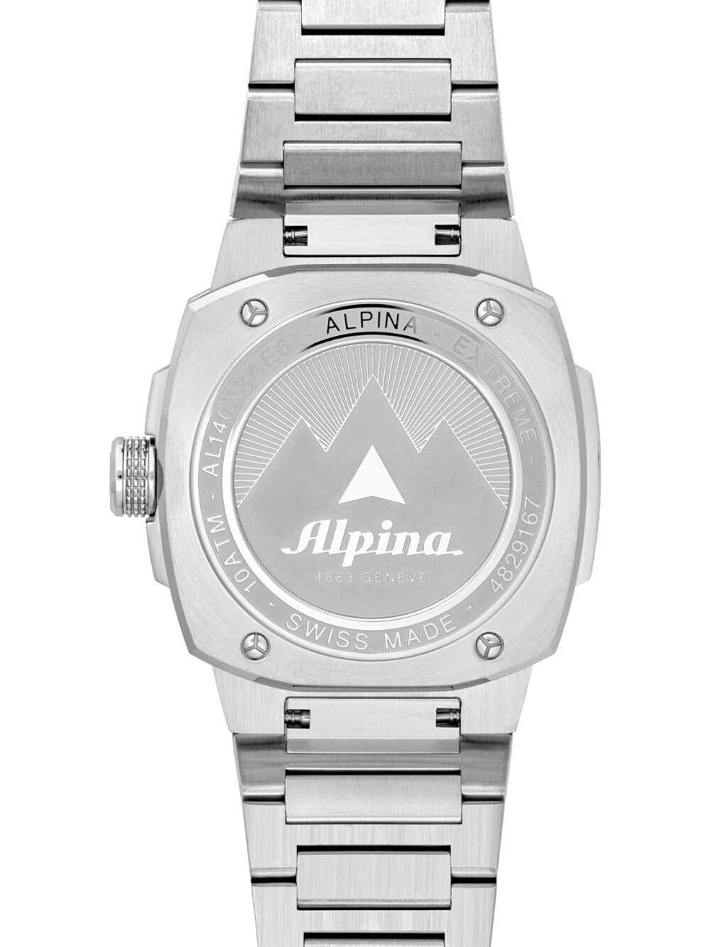 ALPINA AL-140BRG3AE6B Herren-Armbanduhr mit Edelstahlgehäuse und Saphirglas