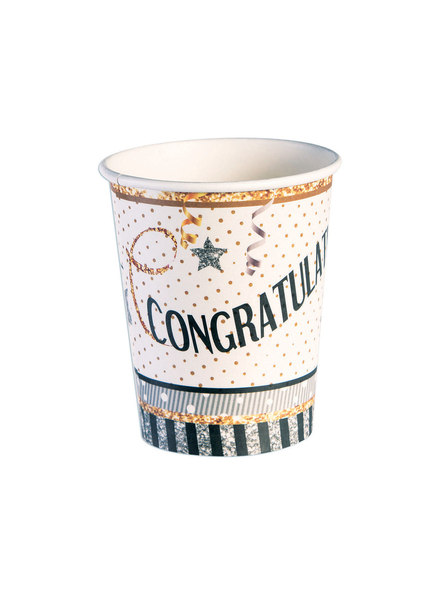 Rubies Congratulations Partybecher 266 ml – Produktansicht