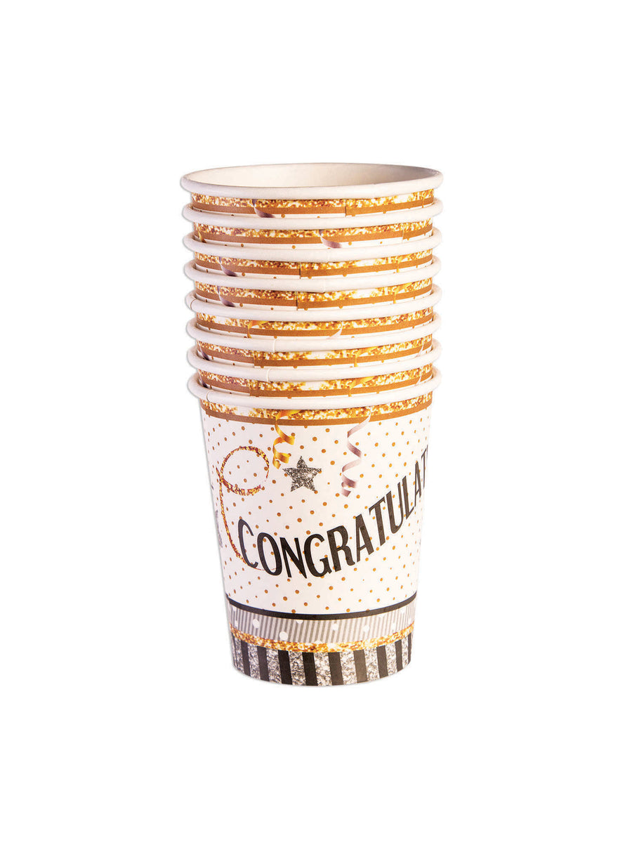 Rubies Congratulations Partybecher 266 ml – Detailansicht
