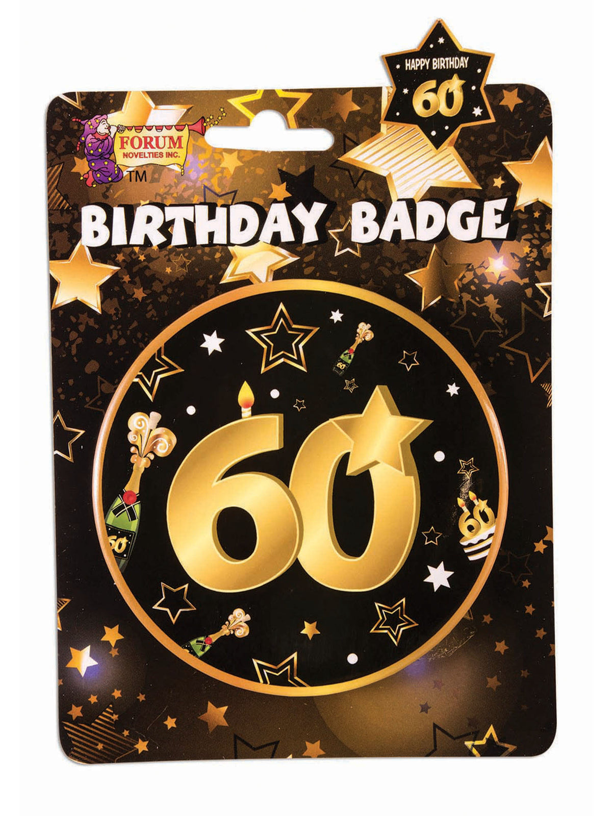 Rubies Rubies 60th Birthday Badge Clothing Accessories