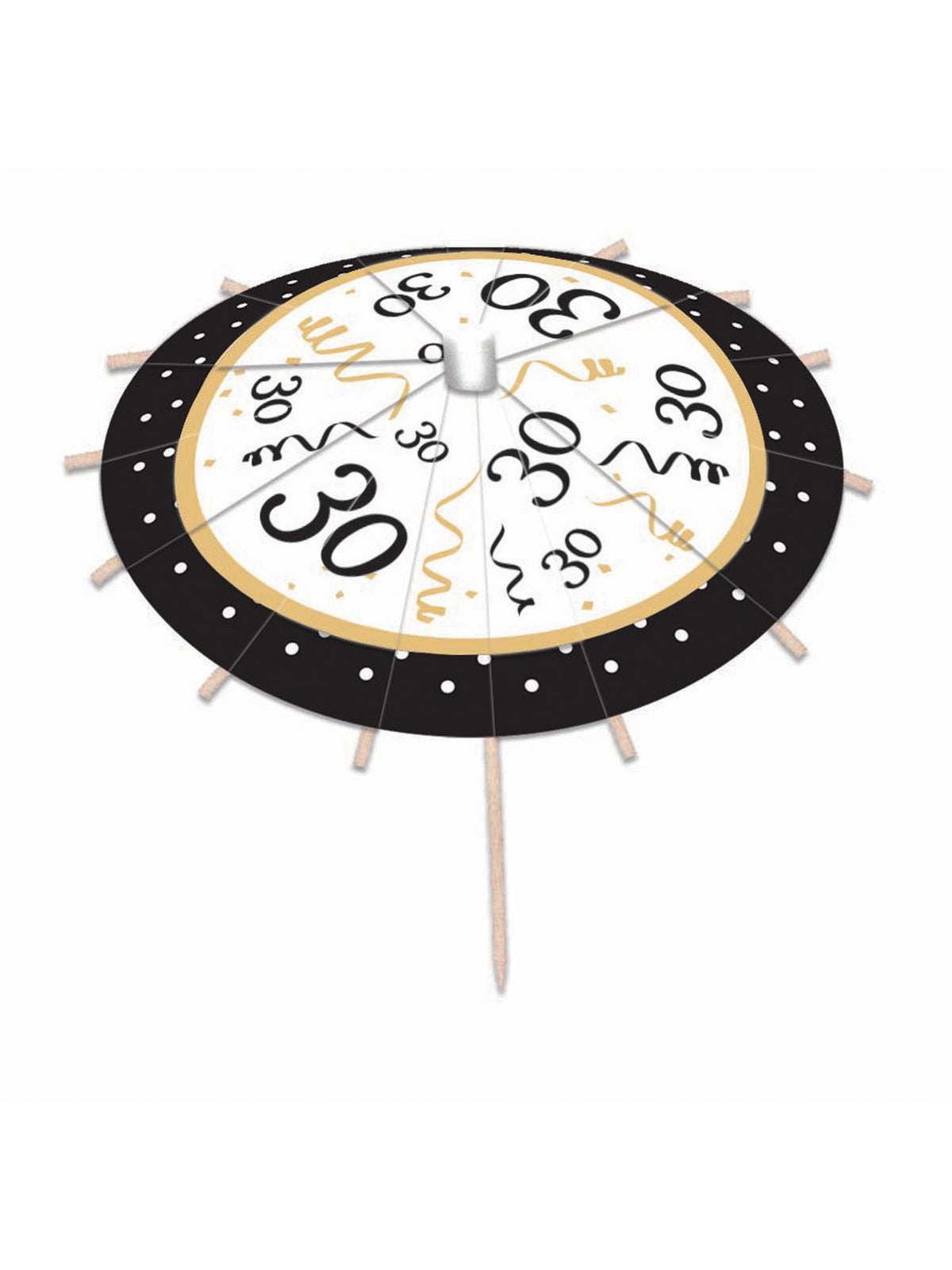 Rubies Rubies 30th Birthday Drink Umbrellas Tablewear
