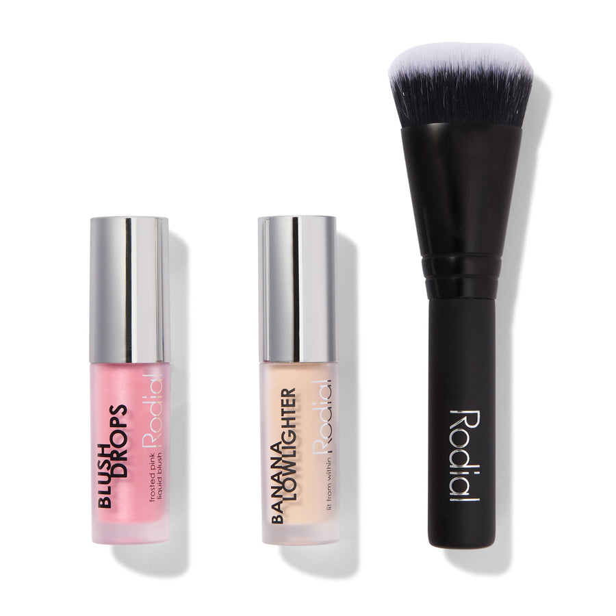 Rodial Schminkset Xmas 2024 Set Rodial: Blush Drops, Radiant Finish, Liquid Blush, Frosted Pink, 15 ml + Banana Lowlighter, I