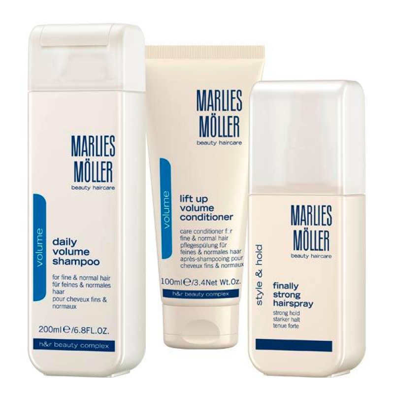 Marlies Moller Haarpflegeset Xmas Set Set Marlies Moller: Lift-Up, Hair Conditioner, For Volume, 100 ml + Finally Strong, Hai