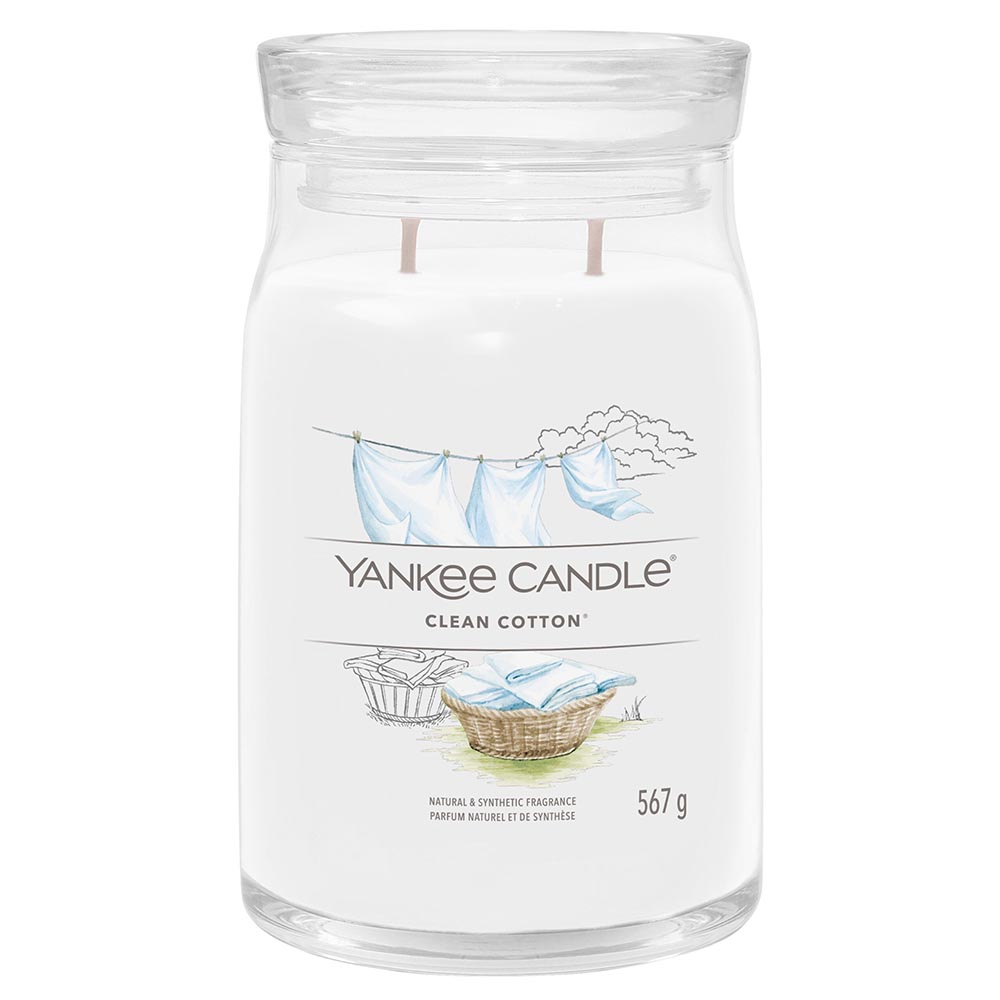 Yankee Candle, Clean Cotton, Duftkerze, 567 g