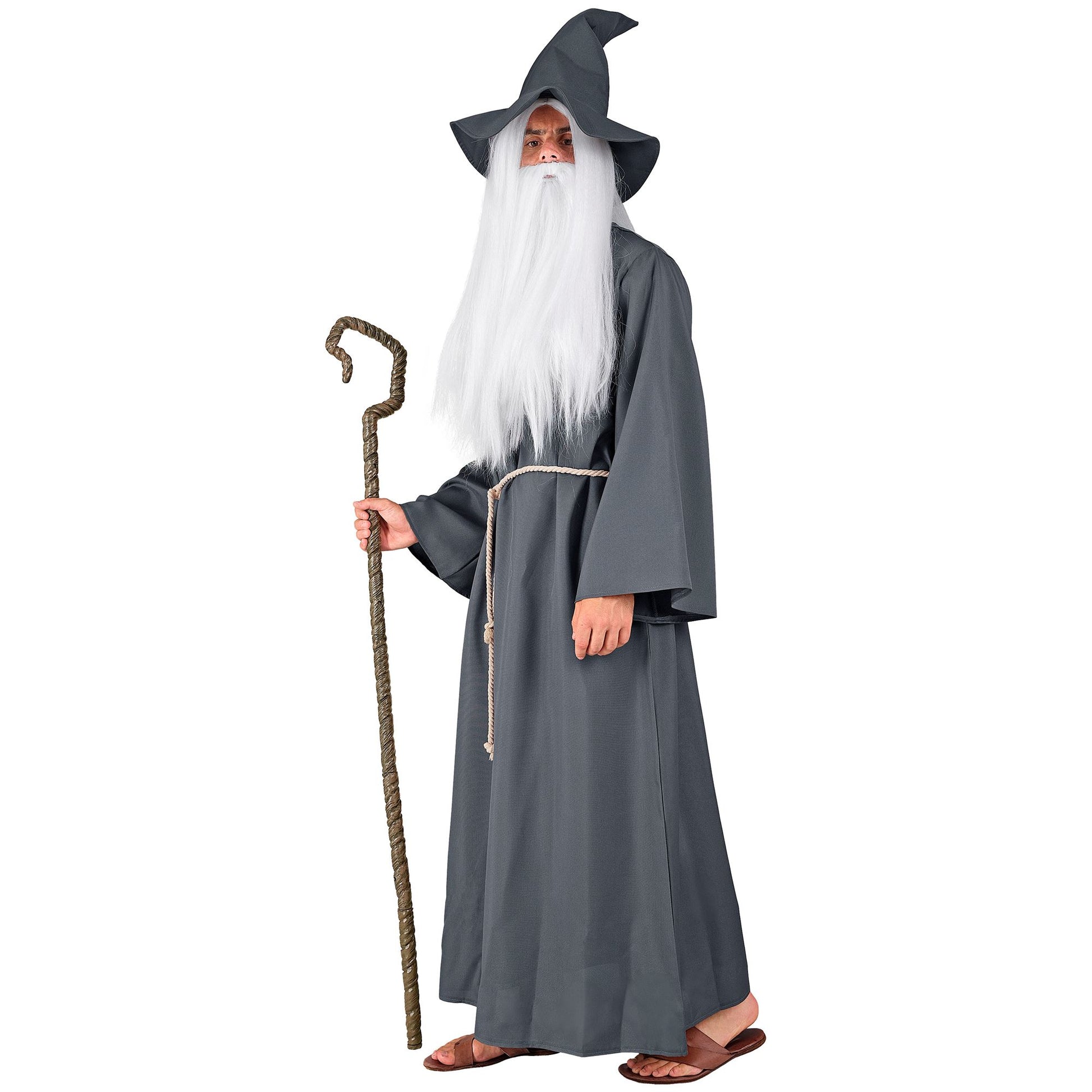 "ZAUBERER" (Robe, Gürtel, Hut) – Vorderansicht