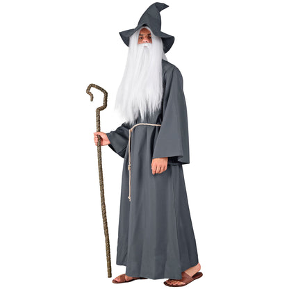 "ZAUBERER" (Robe, Gürtel, Hut) – Vorderansicht