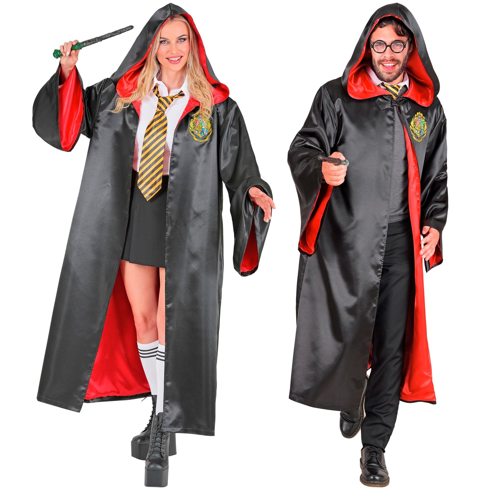 "ZAUBERLEHRLING" (Robe mit Kapuze) – Vorderansicht