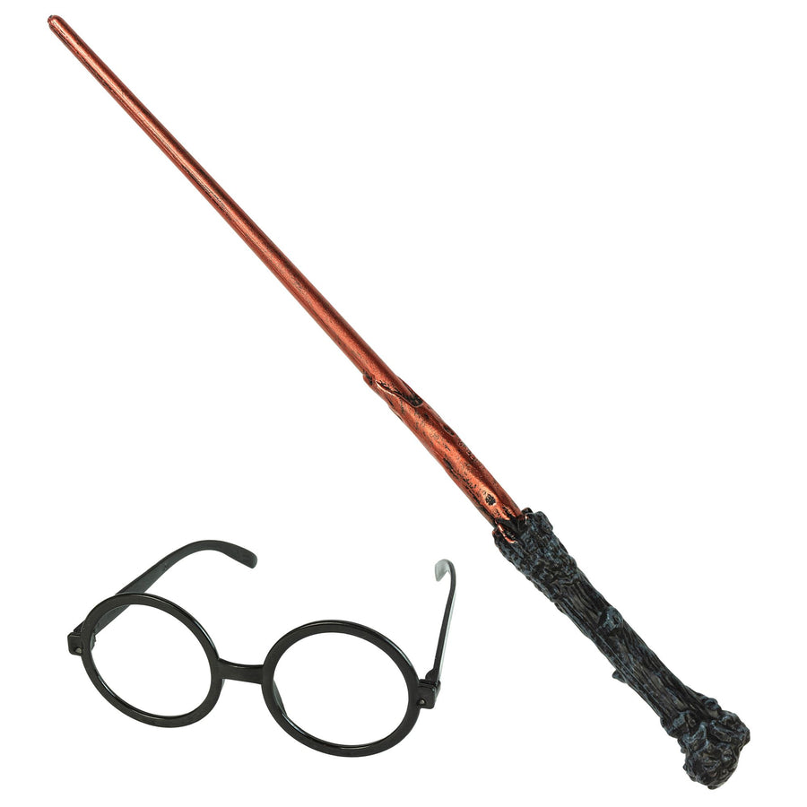 "ZAUBERLEHRLING" (Zauberstab, Brille) – Vorderansicht