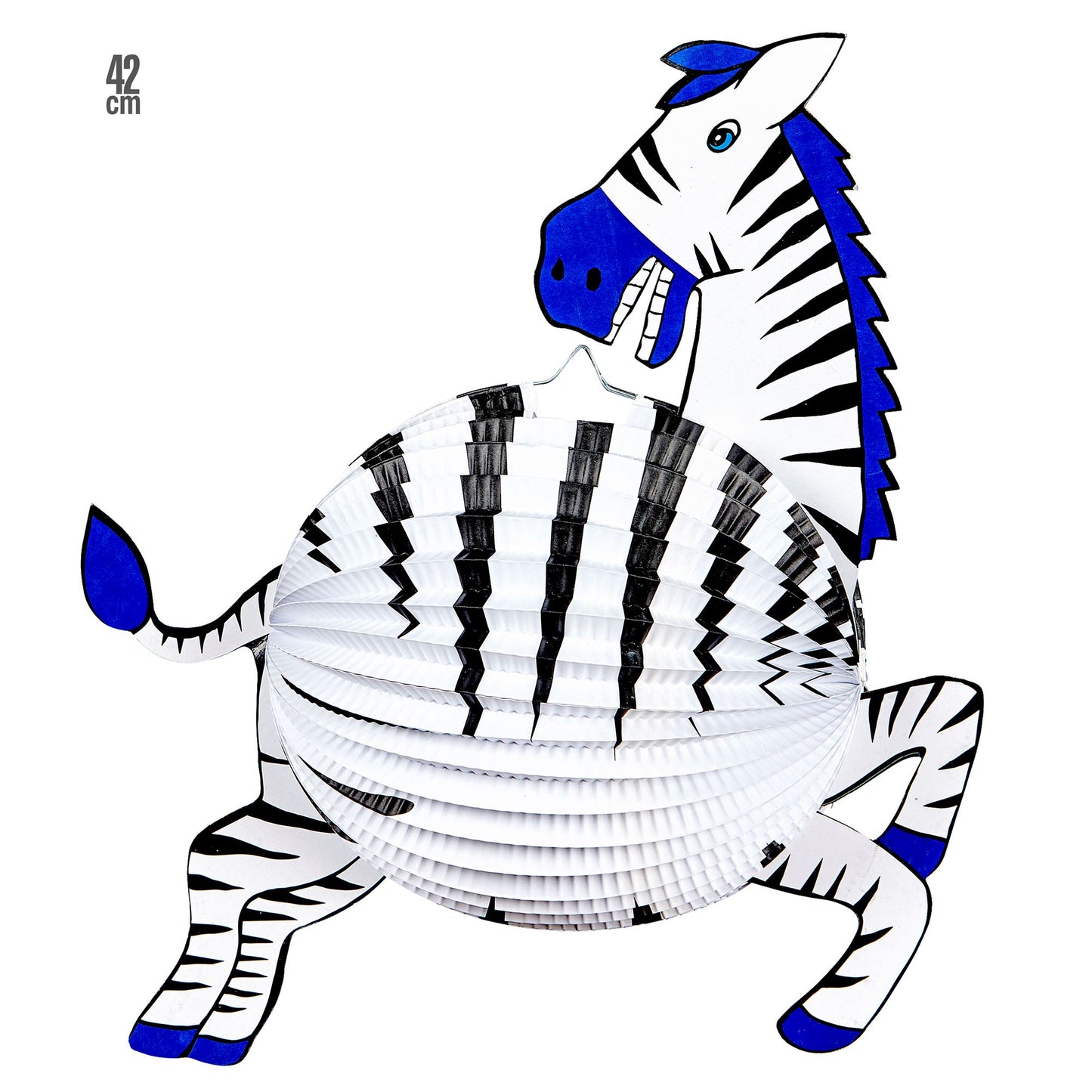 "ZEBRA LAMPION" 42 cm – Vorderansicht